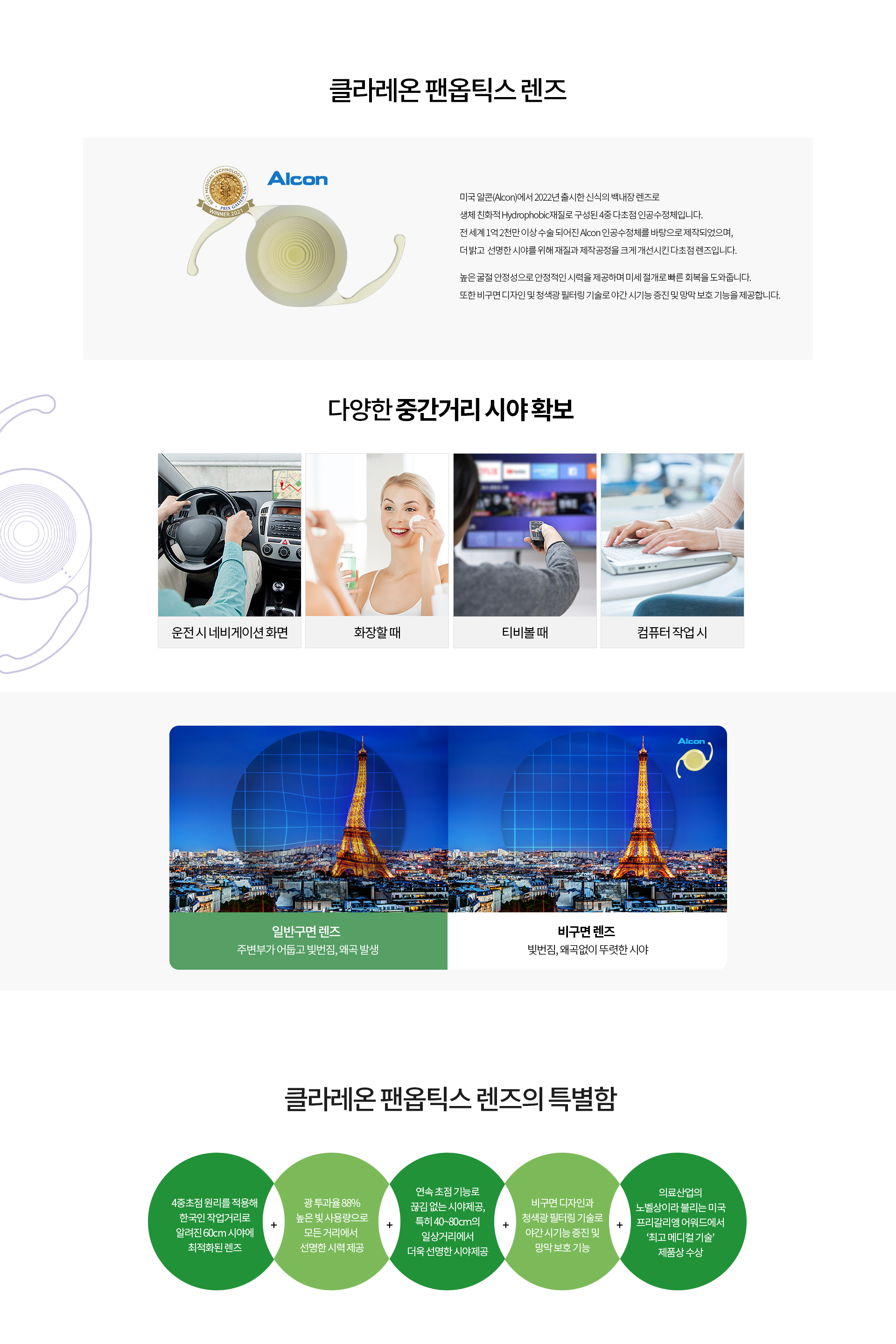 클라레온 팬옵틱스 렌즈